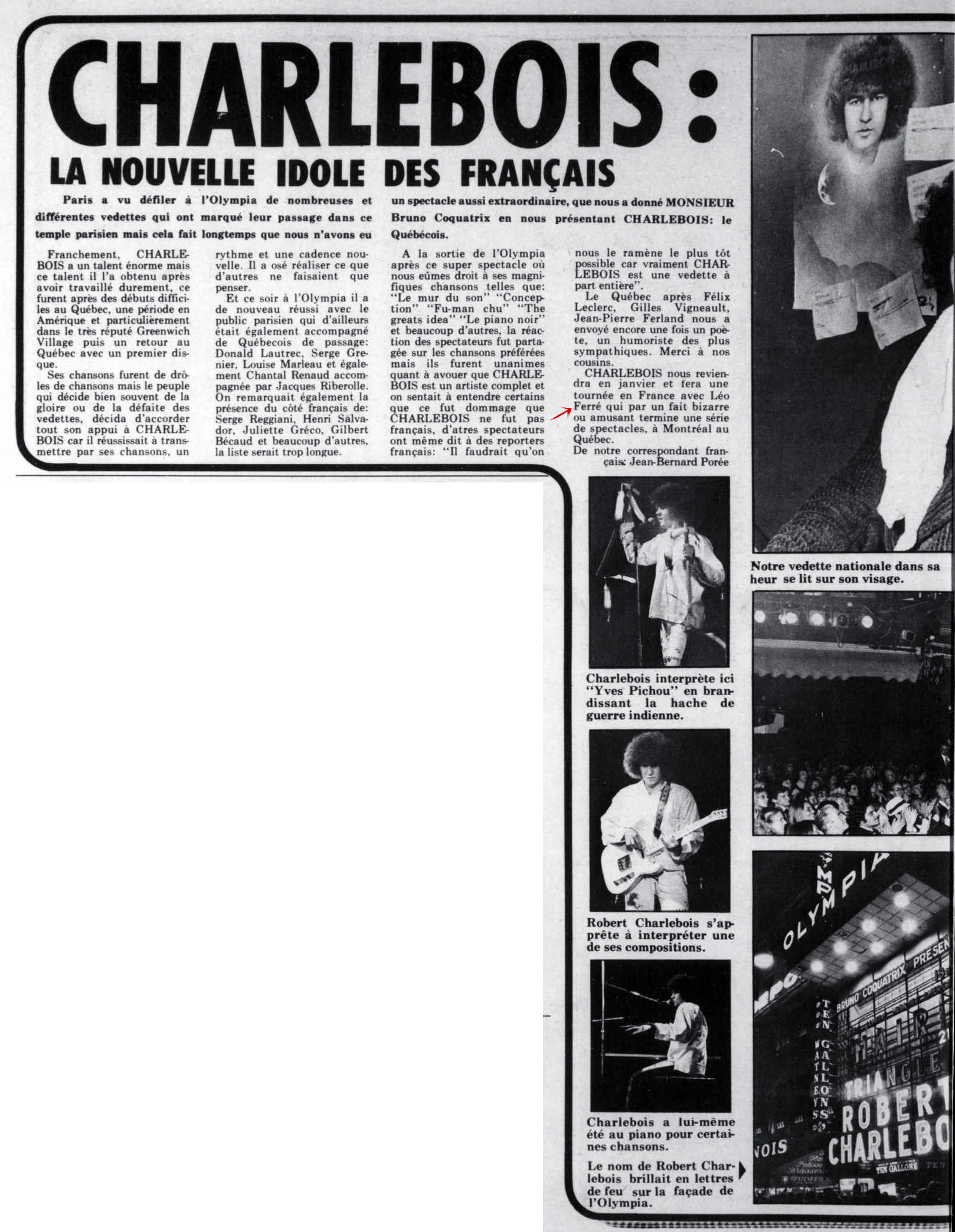 Léo Ferré - Télé-radiomonde, 1962-1985, samedi 14 octobre 1972