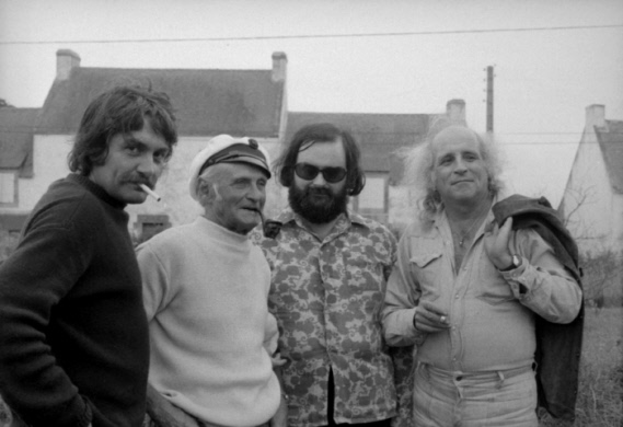 Maurice Frot, René Lochu, Paul Castanier et Léo Ferré. 1972