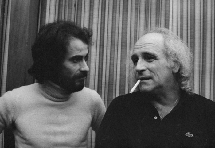 Léo Ferré avec Michel Fugain. 1972