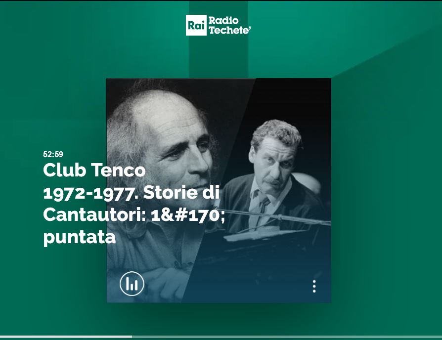 Club Tenco 1972-1977.