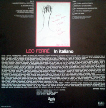 Léo Ferré - La solitudine, Barclay 813 805-1