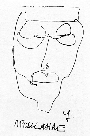  Guillaume Apollinaire dessiné par Léo Ferré 