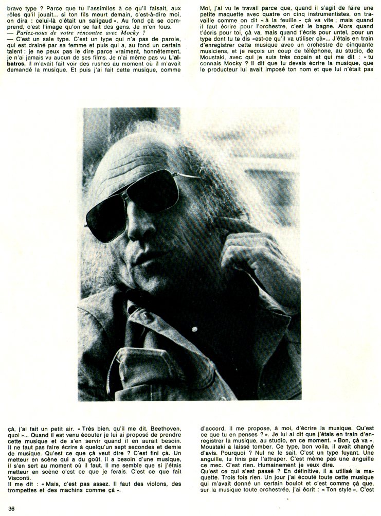 Léo Ferré - Cinématographe N°3 de juillet 1973