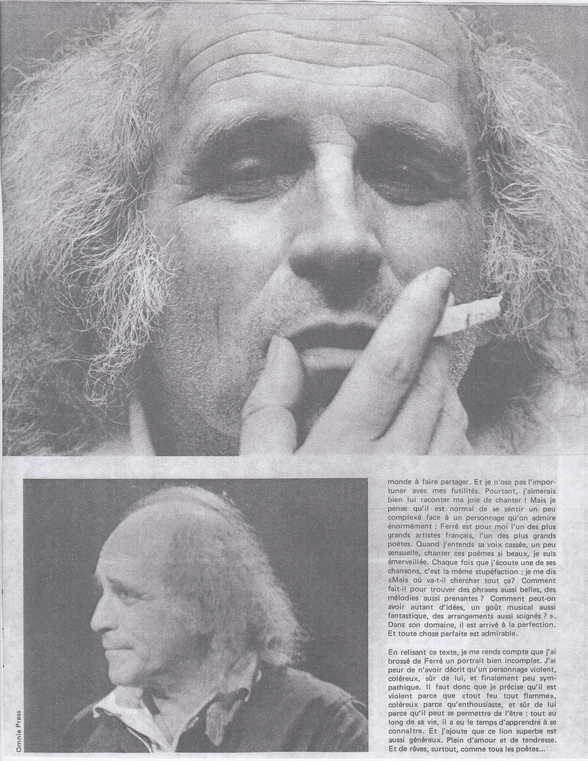 Léo Ferré - Pleins feux de novembre 1973