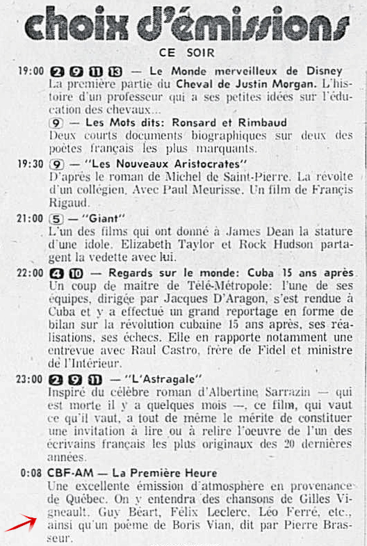 Léo Ferré - La presse, 11 mai 1974, E. Arts et lettres