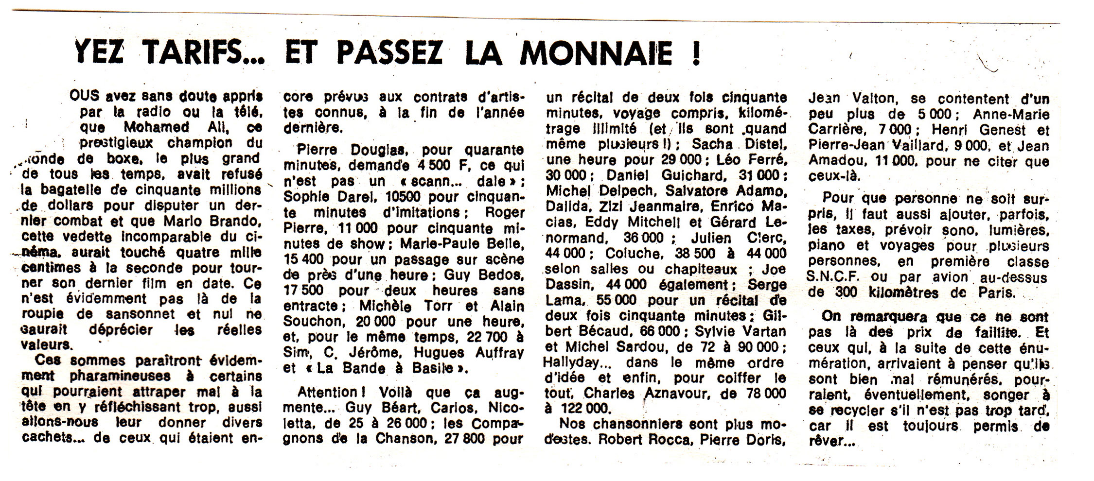 Léo Ferré - Le Courrier picard du ?? juin 1979