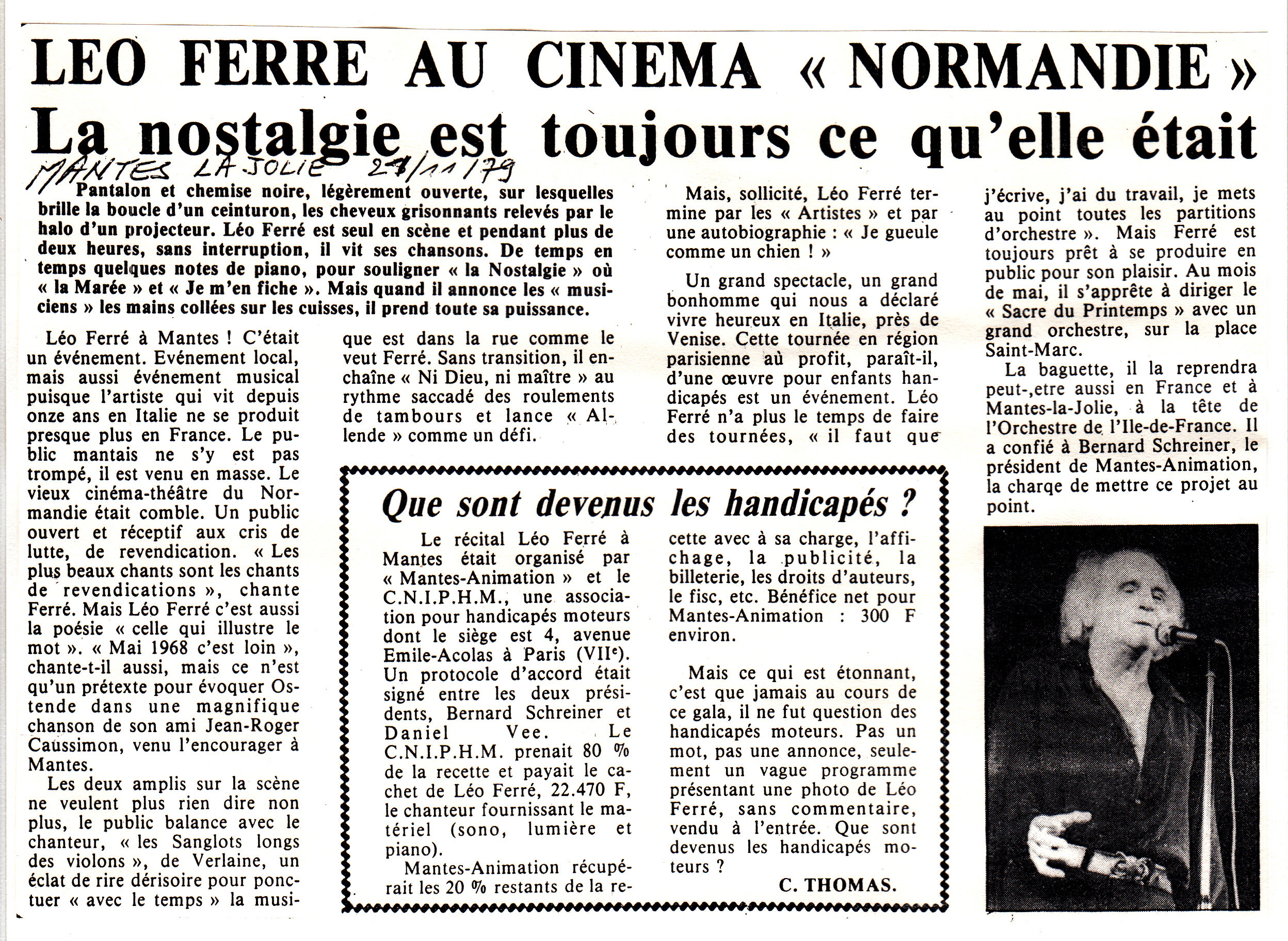 Léo Ferré - ??? du ?? novembre 1979