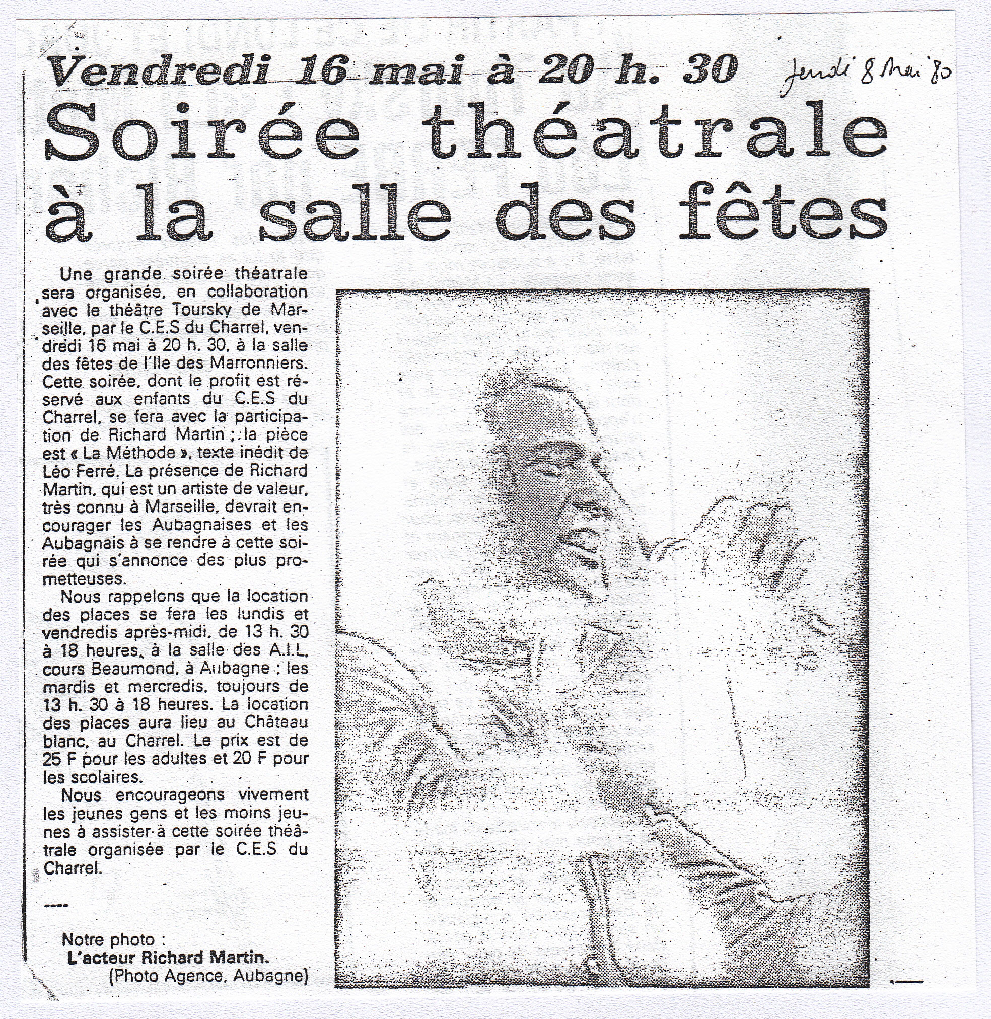 Léo Ferré - ??? du 8 mai 1980