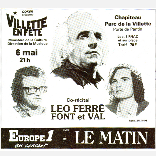 Léo Ferré - Villette en fête