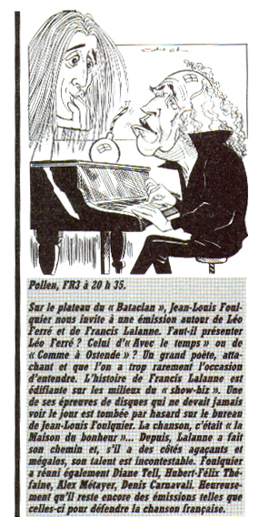 Léo Ferré - La vie ouvrière N°2170, mensuel d'Avril 1986
